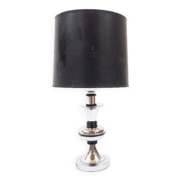 Lampe pied chromé