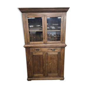 vitrine en bois vintage