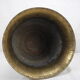 Cache pot laiton doré martelé old brass flowers pot