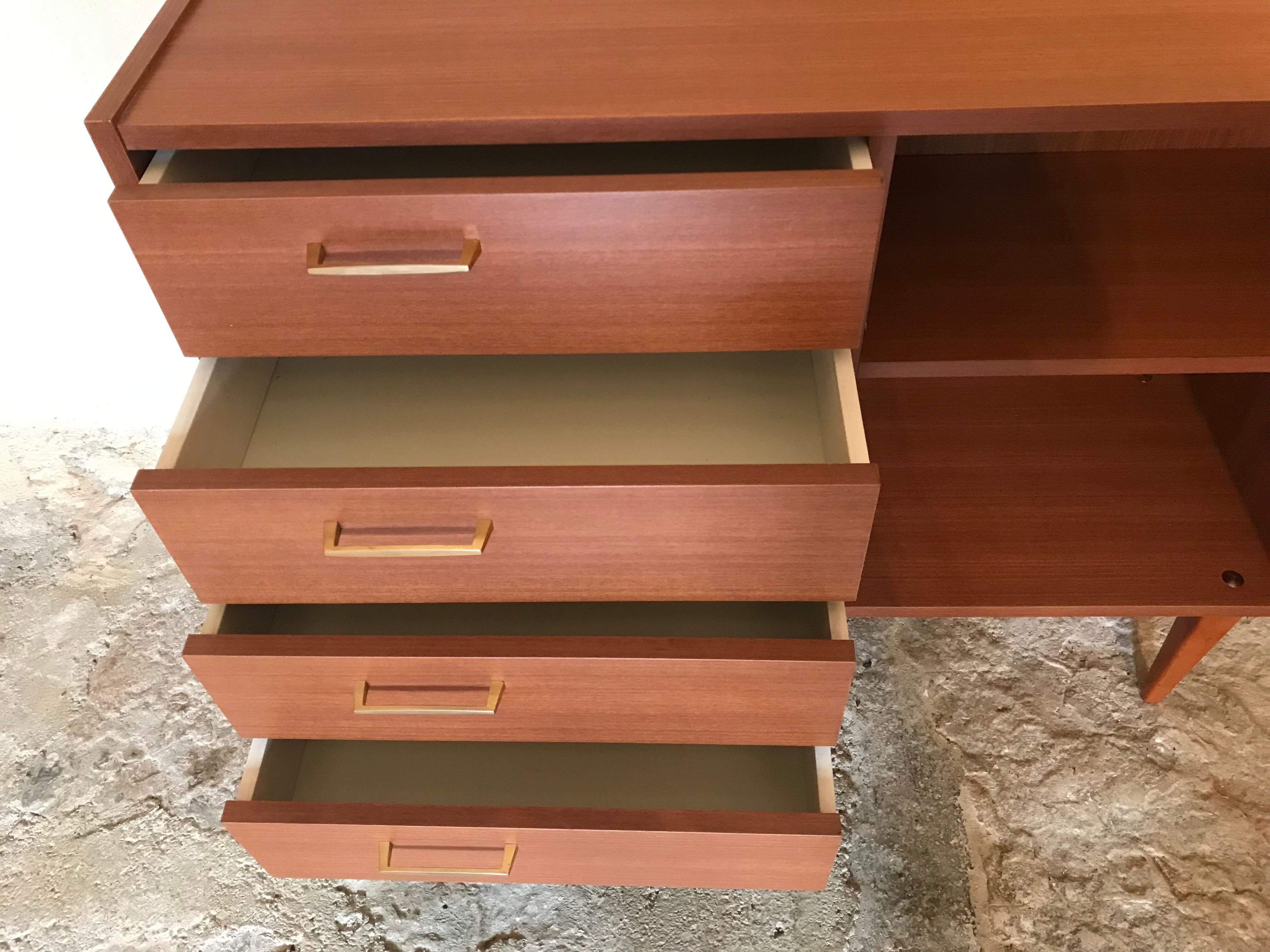 Buffet vintage storage cabinet formica