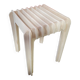 Tabouret design neuf carré en bois japandi collection simplicity