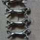 6 silver-plated knife rests