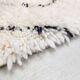 Moroccan Berber carpet Marmoucha with black zigzags 1.48x1.10m