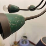 Italian Bronze Green Chandelier 1950’s