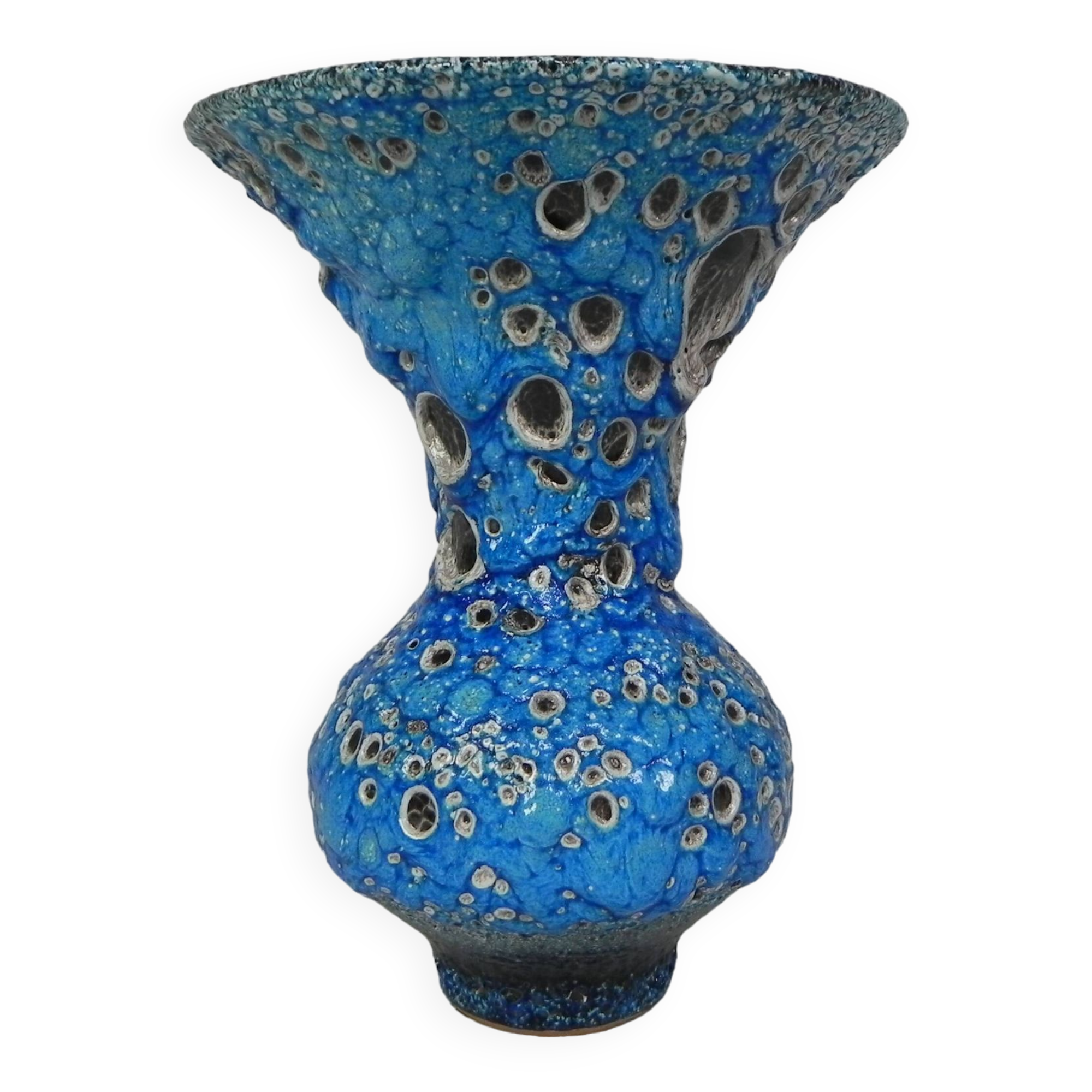 Vintage Fat Lava vase, Vallauris, 1950s