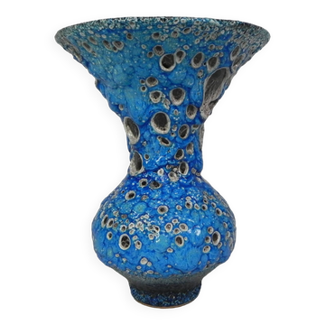 Vintage Fat Lava vase, Vallauris, 1950s