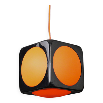 Lampe Space Age très cool par Uffe Gustav Schioler pour Hoyrup Danemark *** modèle Poker Dice 527 *** 70