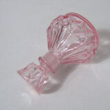 Vintage pink glass bottle