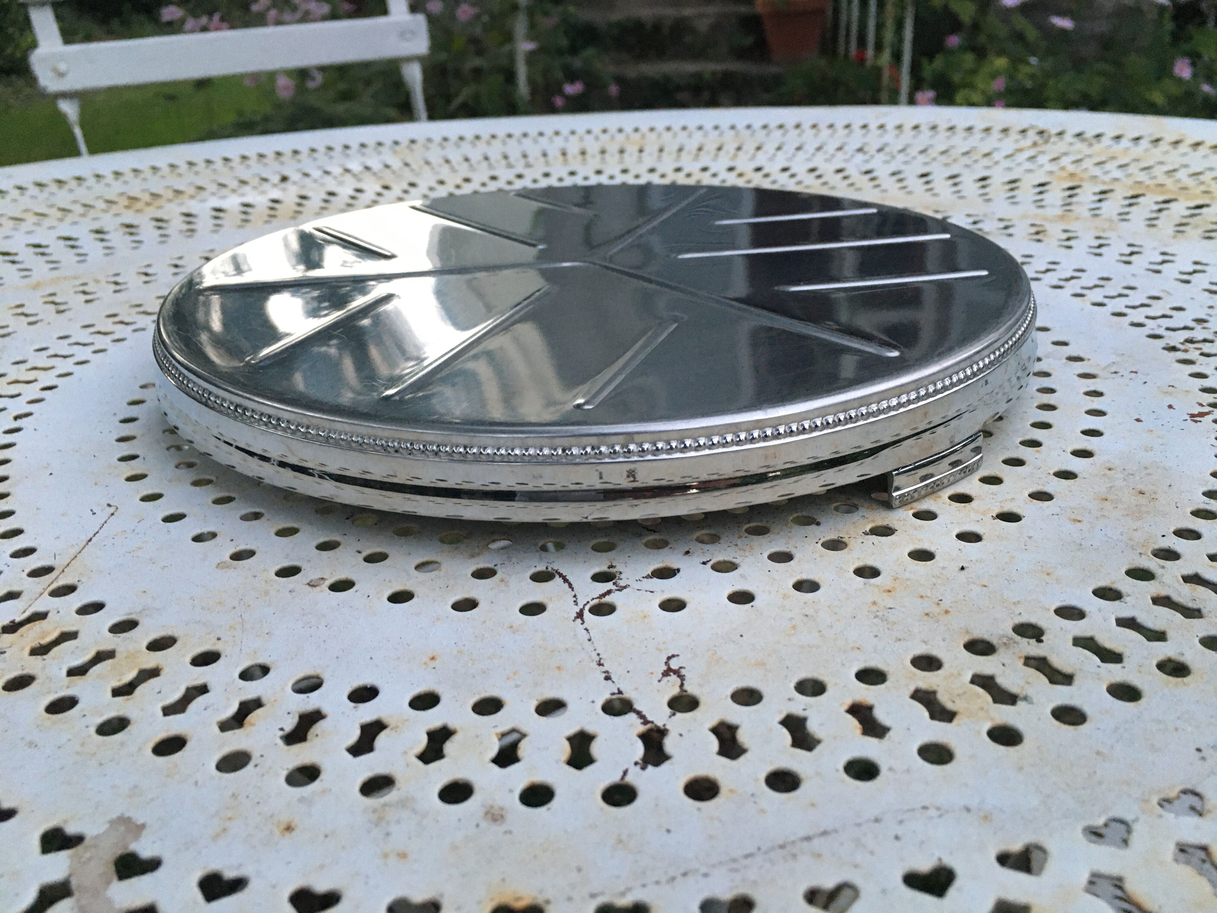 Vintage stainless steel flat