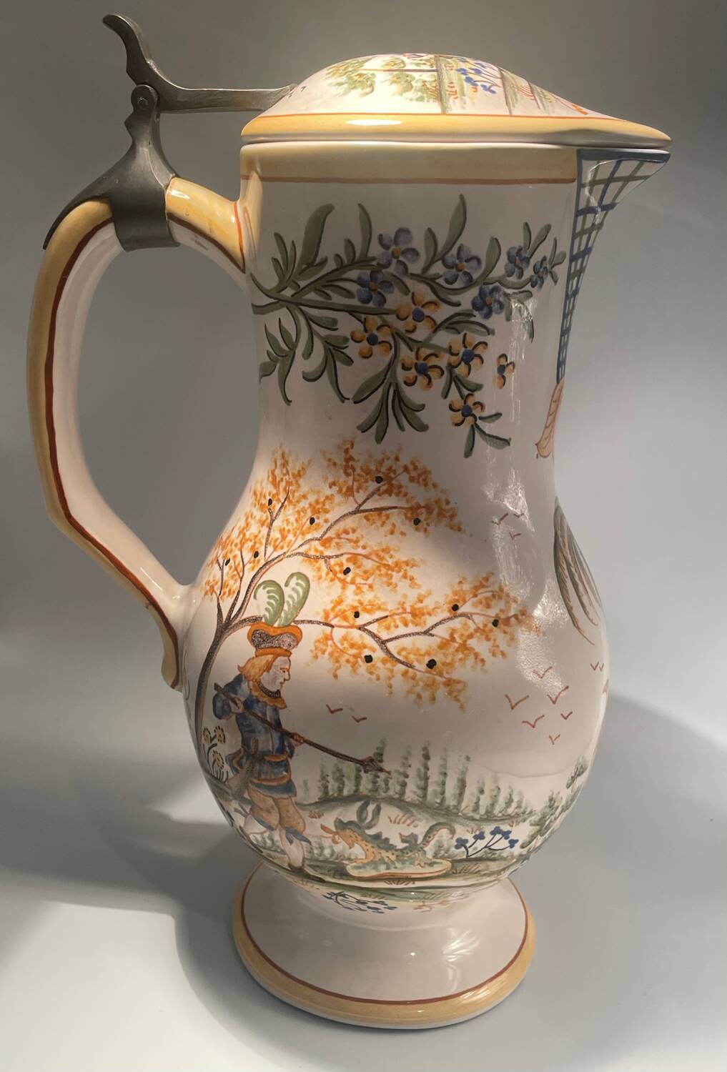 19th-century earthenware jug