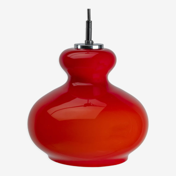 Red 'Onion' Peil & Putzler Pendant Lamp