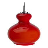 Red 'Onion' Peil & Putzler Pendant Lamp