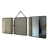 Vintage mirror 1930 triptych barber hairdresser - 30 x 78 cm
