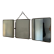 Vintage mirror 1930 triptych barber hairdresser - 30 x 78 cm