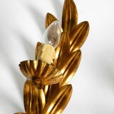 Pair of 1960s Italian gold-plated Florentine wall lamps