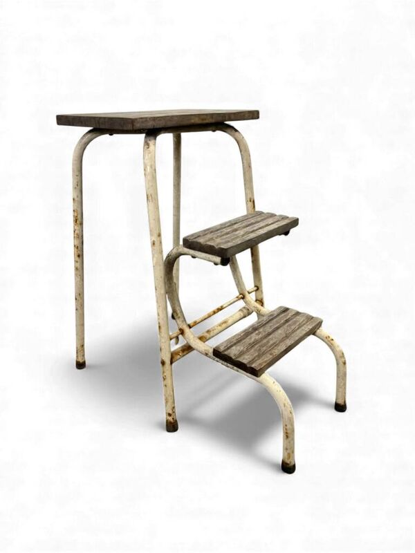 Tabouret pliant vintage/marche de cuisine/ échelle