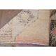 Tapis couloir vintage turc Oushak fait à la main en laine et coton orange 75x330