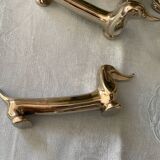 Set of 6 vintage V. Bugatti dachshund knife holders