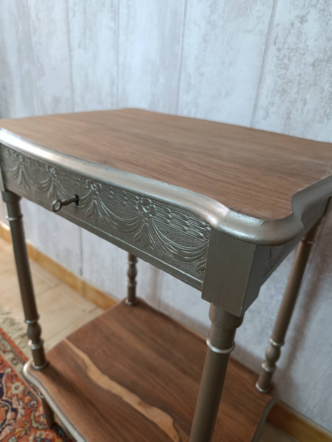 Sewing table/ Gold side table