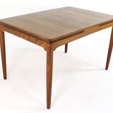 Extendable rectangular dining table in rosewood 'Emmedingen'