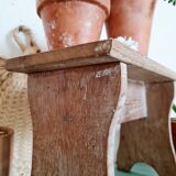 Mini wooden farmhouse bench