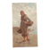 Table of a woman fishing on foot