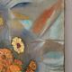 Bouquet of marigolds, oil on canvas signed Maurice Bouillot 1954