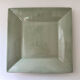 Large celadon square plate