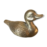 Vintage brass duck