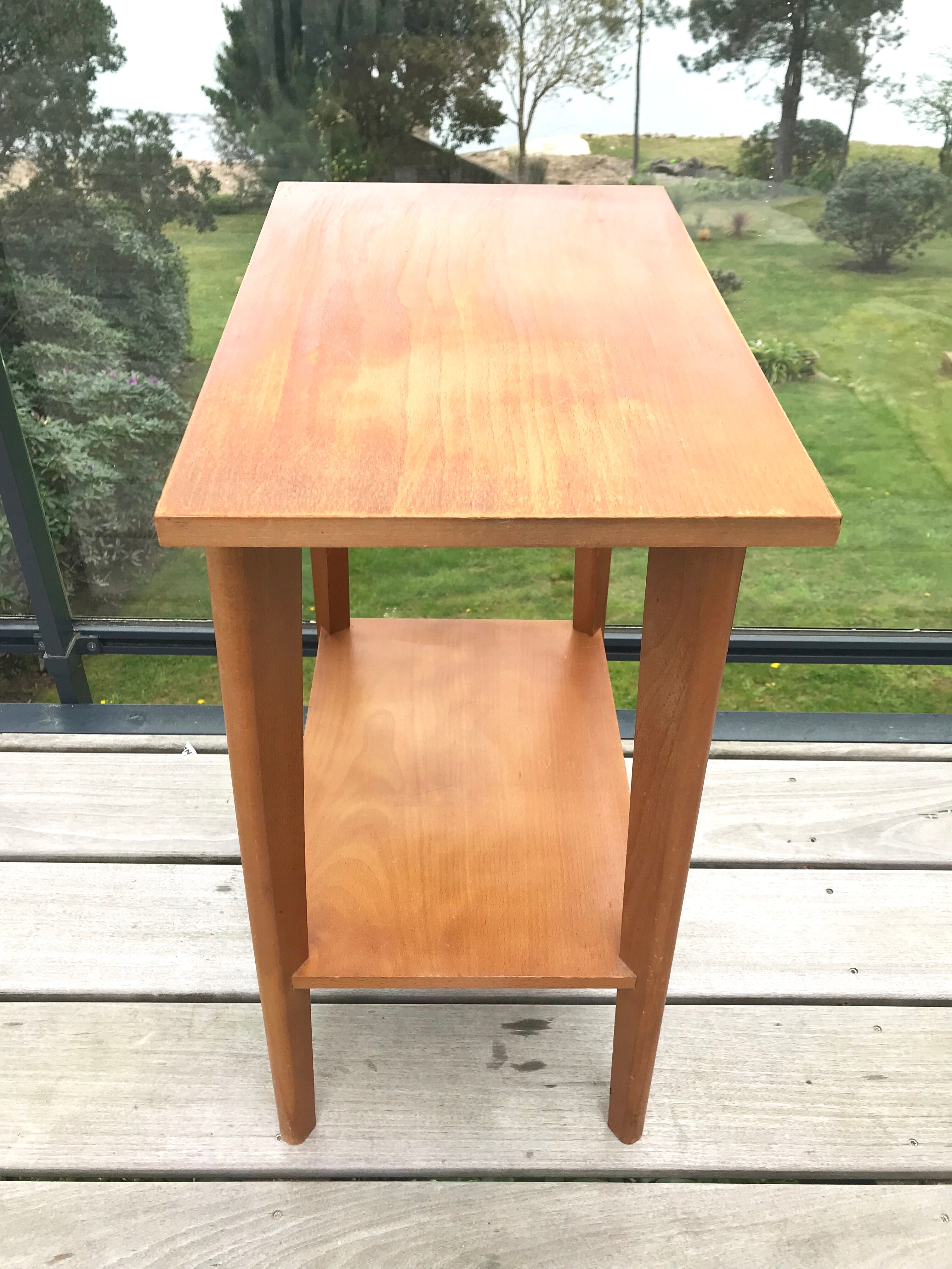 Side wooden side table