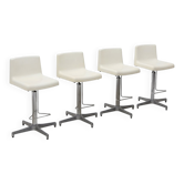 4 tabourets en fibre de verre par Vaghi, années 1960