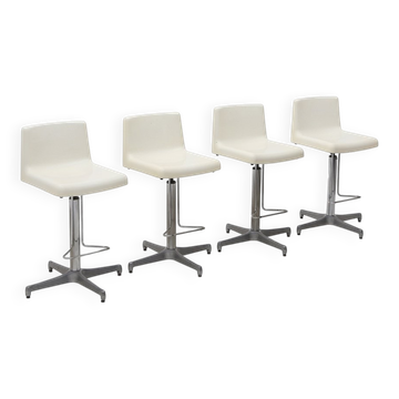 Stools with fibreglass seat by Vaghi, 1960s, set of 4