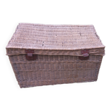 Century-old wicker trunk