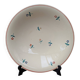 Round serving dish Moulin des Loups Orchies with small flower decoration 25.5cm