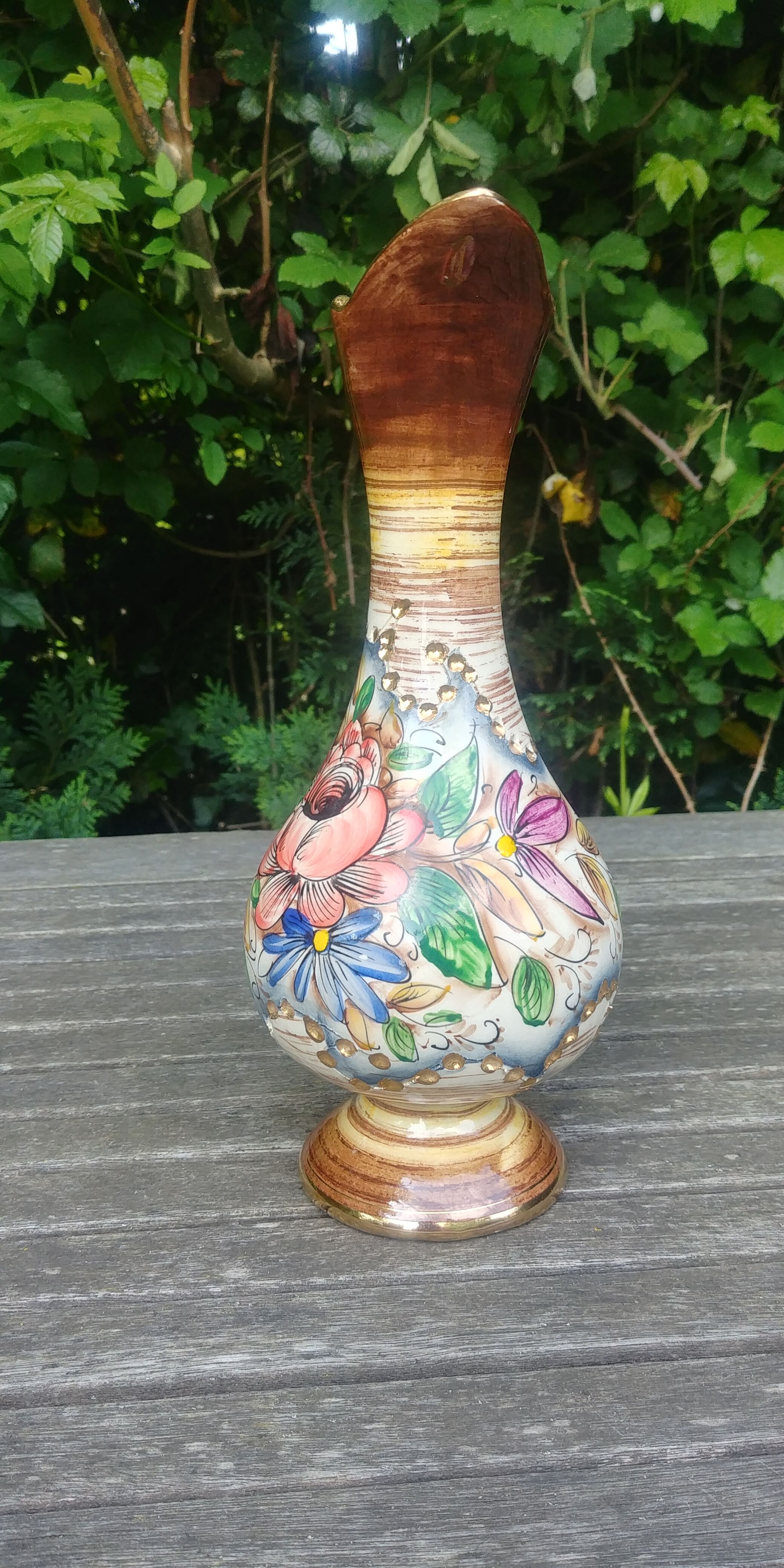 Carafe in porcelain from the faiencerie H Bequet Belgium