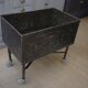 Factory trolley in polished metal 1950