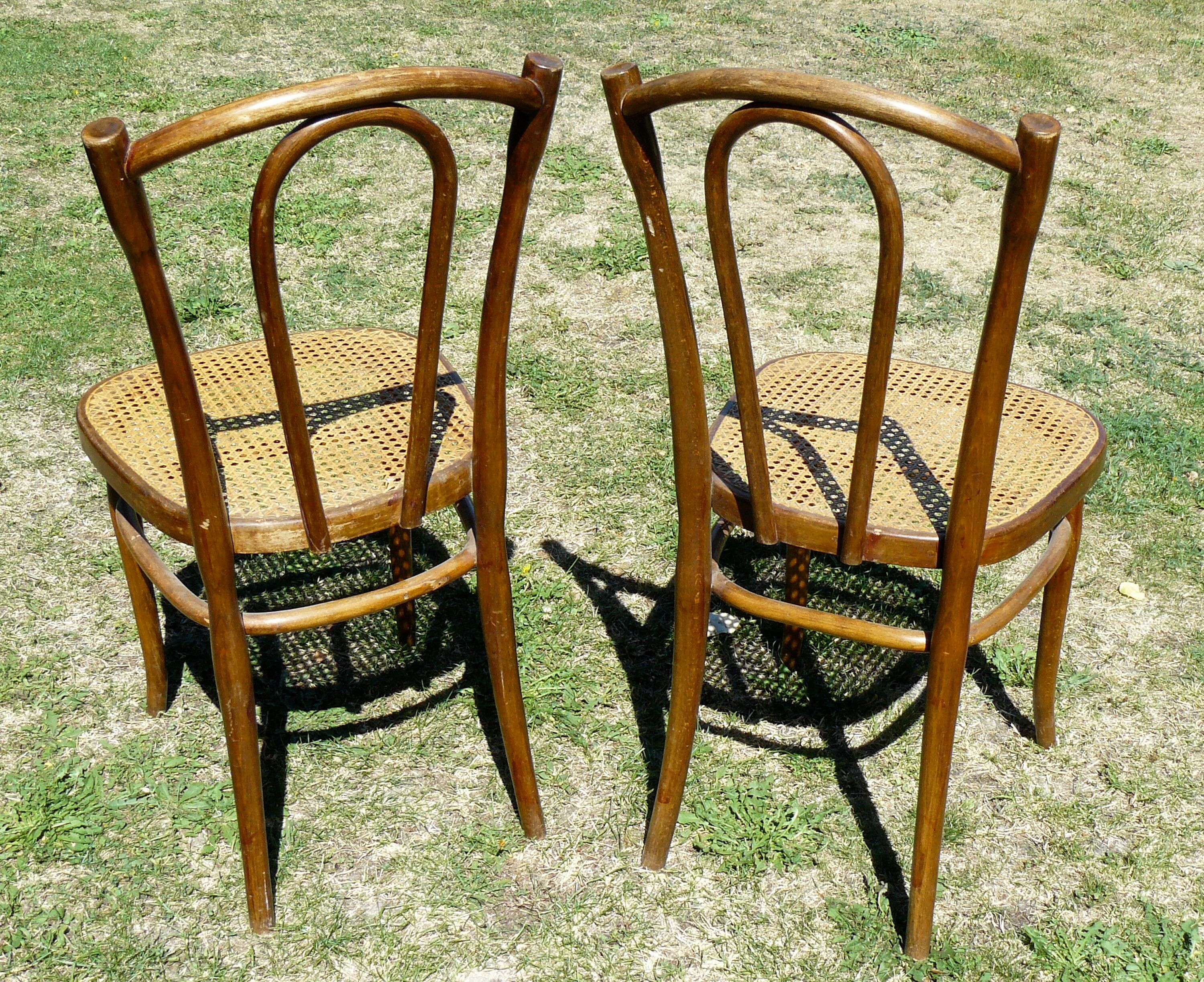 Pair of bistrots chairs J&J Khon