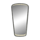 Mid Century mosaic wall mirror with brass frame by Münchner Zierspiegel