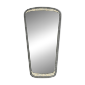 Mid Century mosaic wall mirror with brass frame by Münchner Zierspiegel
