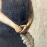 Large portrait of a woman, oil on canvas, signed A.RAMON, 1935, 111 x 152 cm, with frame