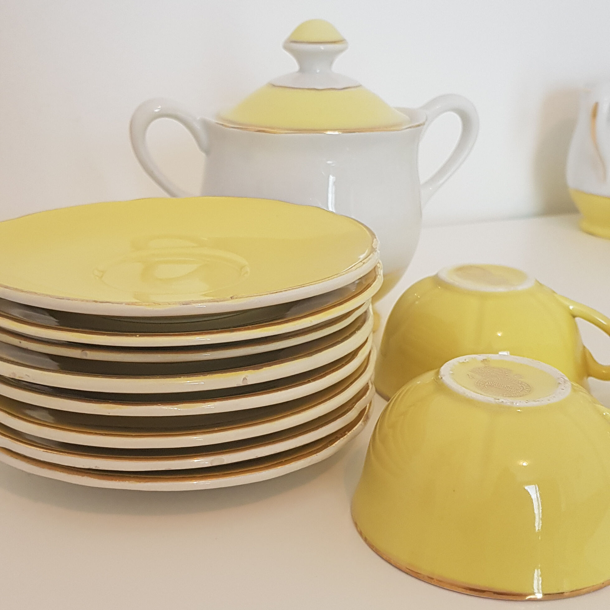 Lunéville-Badonviller KG Brilliant Gene Porcelain Tea Set