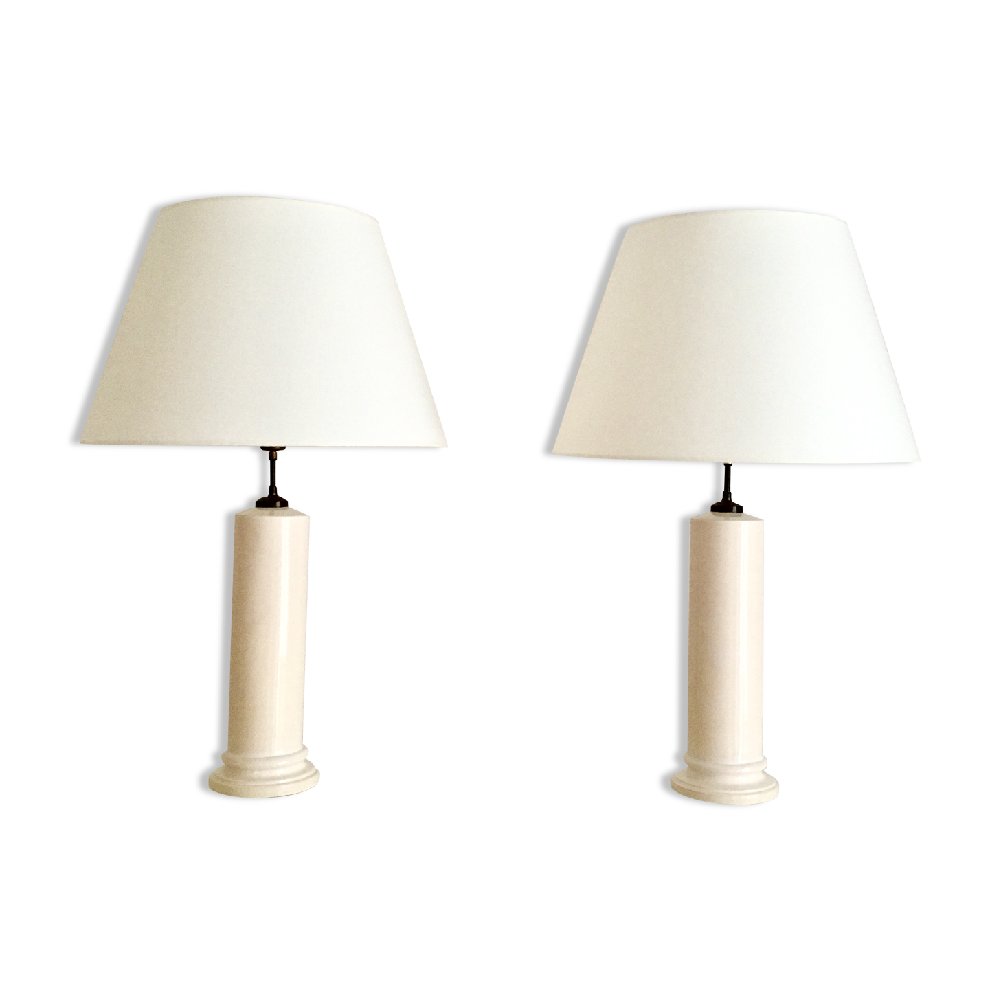 Pair of Jean Roger ceramic lamps
