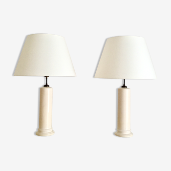 Pair of Jean Roger ceramic lamps