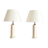 Pair of Jean Roger ceramic lamps
