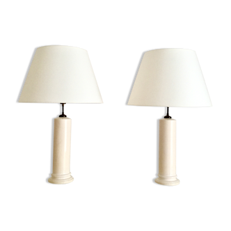 Pair of Jean Roger ceramic lamps
