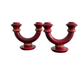 Ceramic candlesticks, 1950s