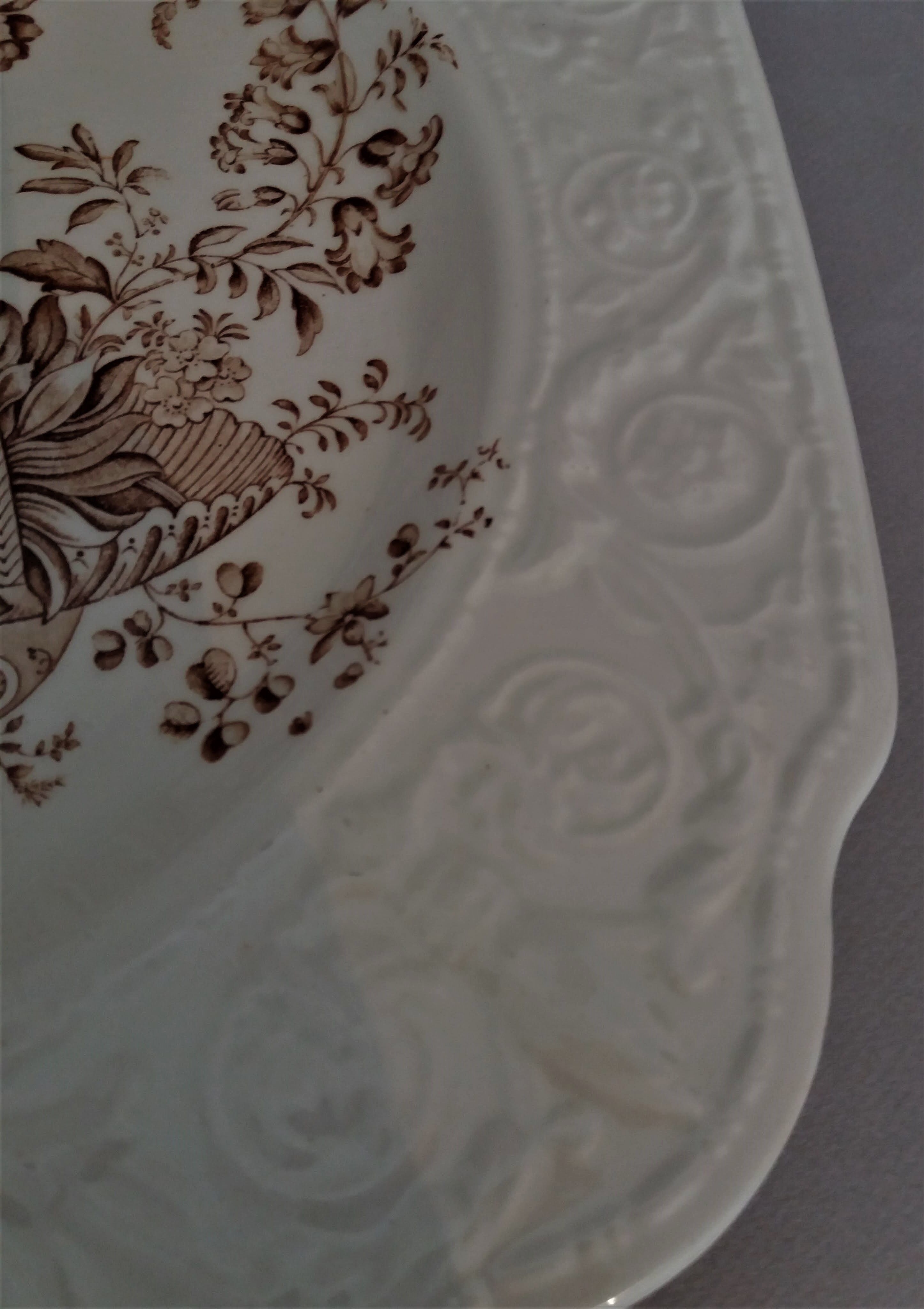 Crown Devon Staffordshire English earthenware square dish