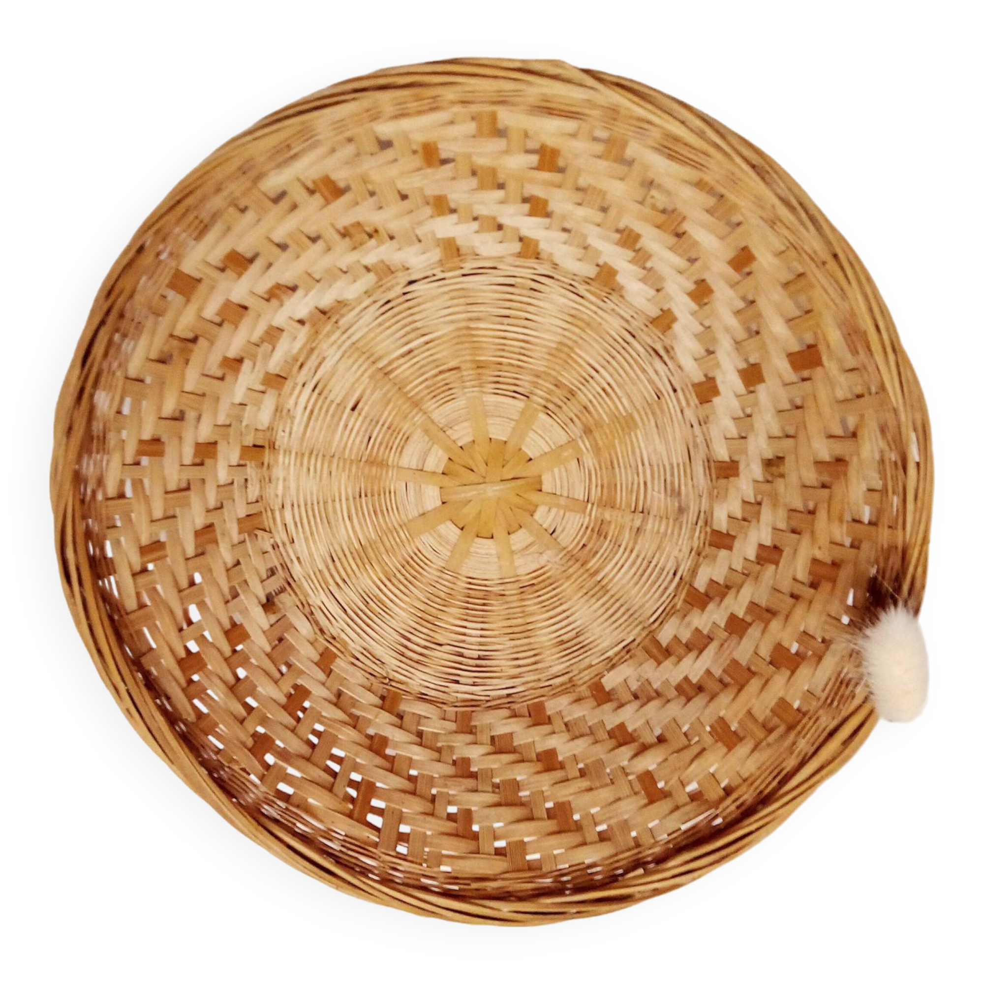 Corbeille osier vintage