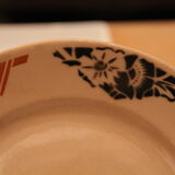 Old dessert plate in earthenware