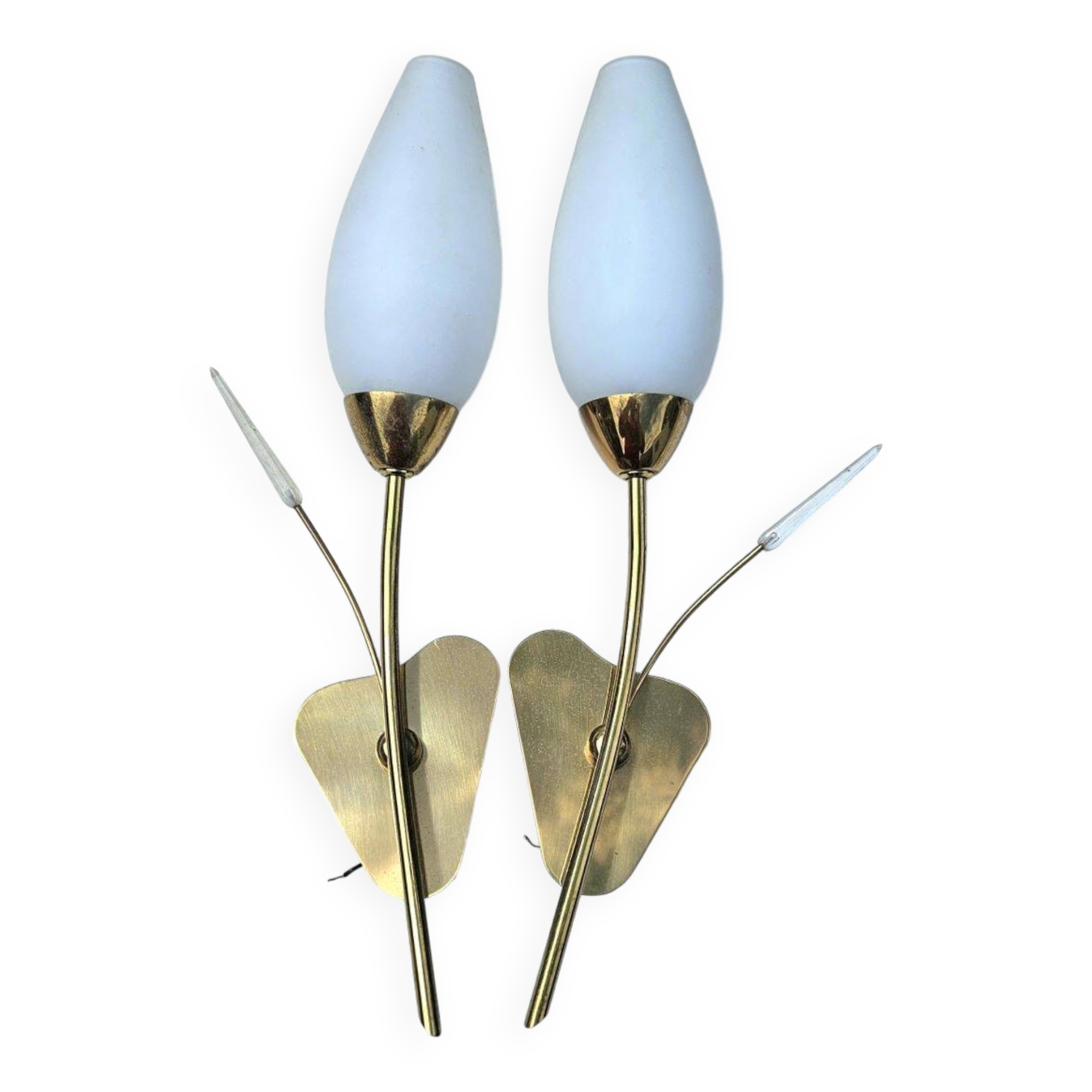 Pair of vintage wall lights attributed to maison arlus